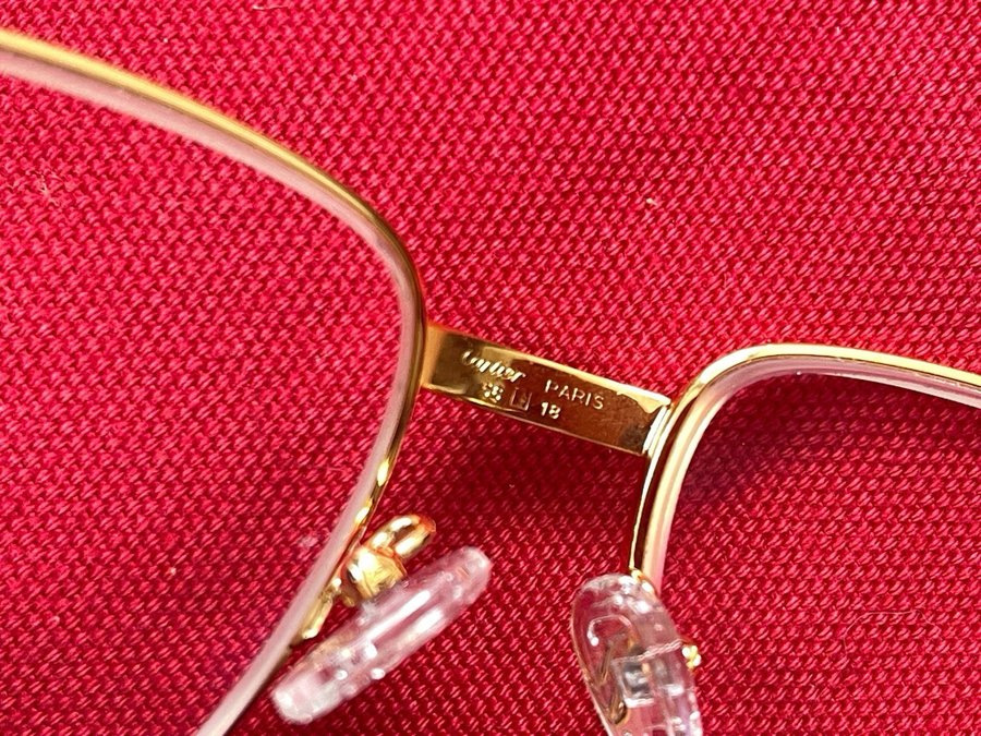 Cartier Santos vintage glasögon guldpläterade