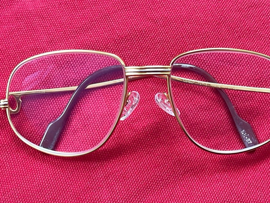 Cartier Santos vintage glasögon guldpläterade