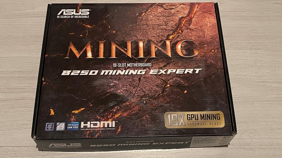 Mining board B250 19 GPU's