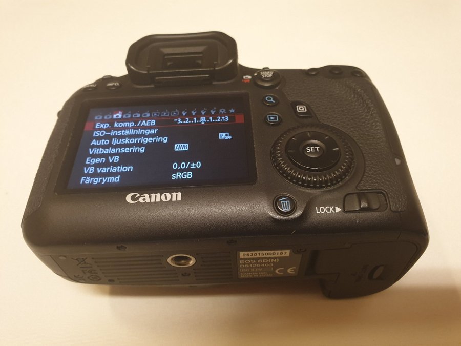 Canon EOS 6D med två objektiv