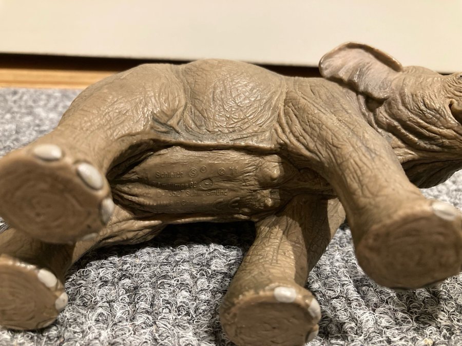 Schleich figurer - noshörning, flodhäst  elefant