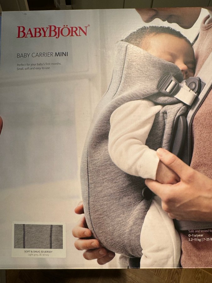 BabyBjörn Baby Carrier Mini - Ljusgrå