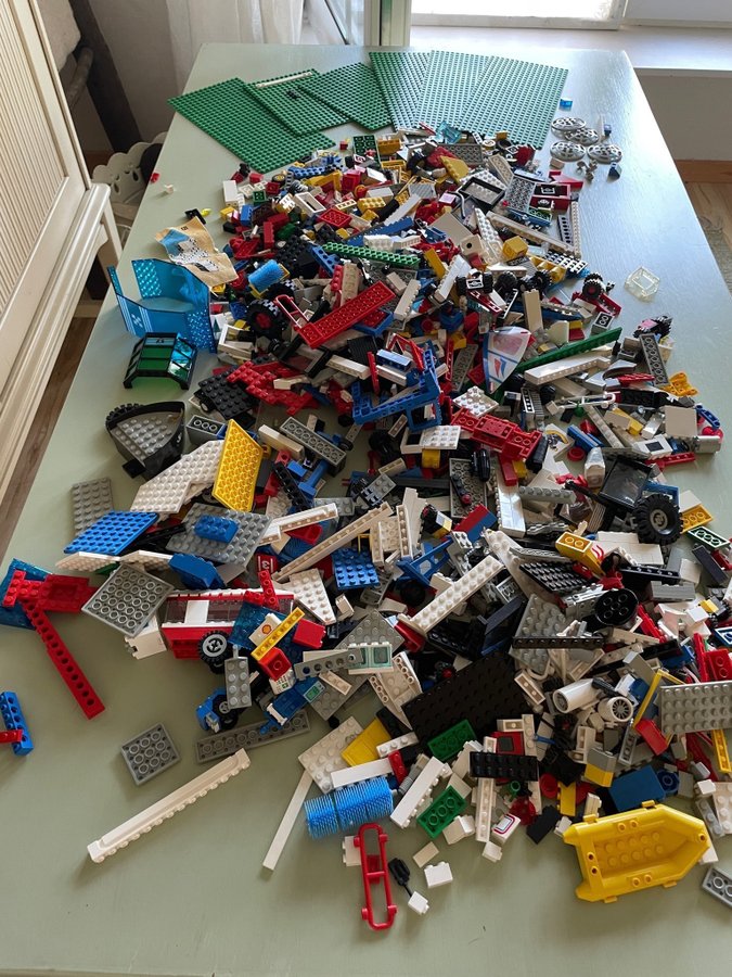 33 kg Lego-klossar i bulk blandat