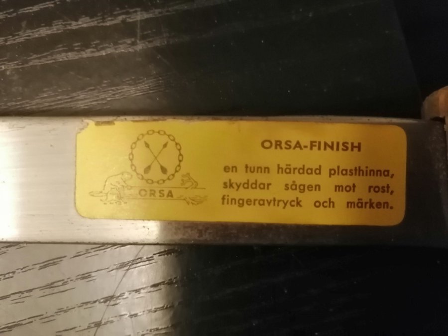 Järnbirger bågsåg från Orsa, köttsågblad