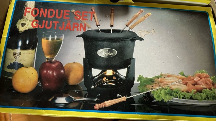 Fondue Set Gjutjärn