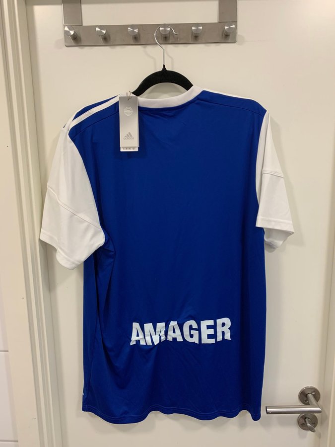 Fremad Amager. Adidas blå tröja, storlek XL.