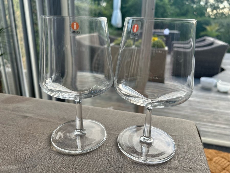 Iittala Essence ölglas 2 st ( glas öl design Alfredo Häberli inredning nygl