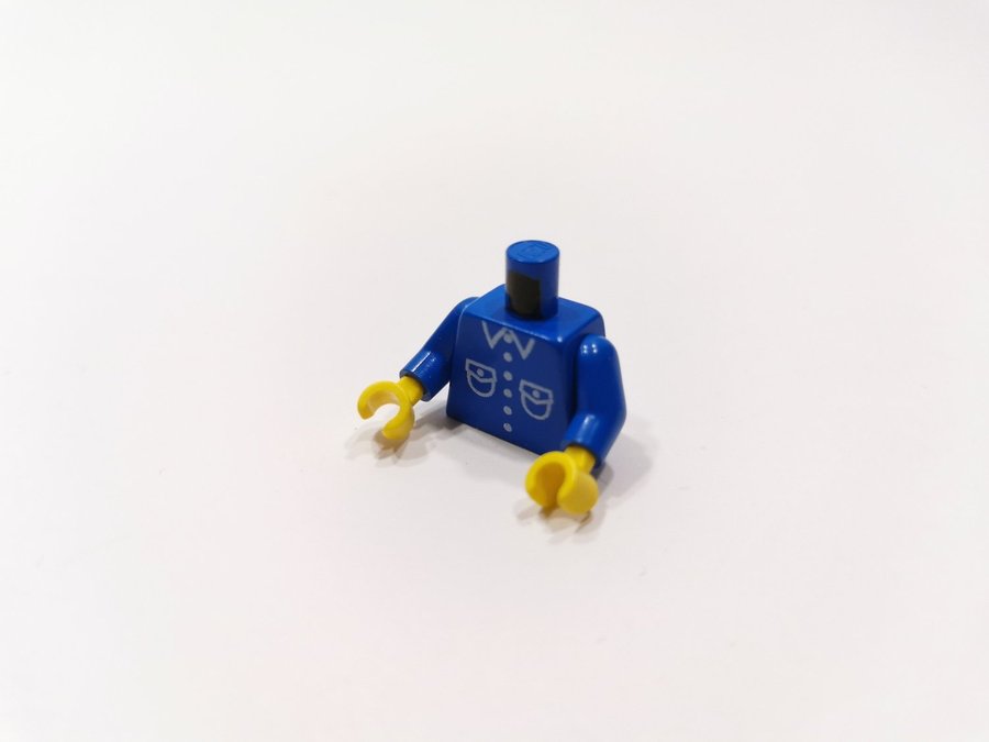 Lego - minifigur - torso - stad - city - skjorta - part 973p26c01 - blå