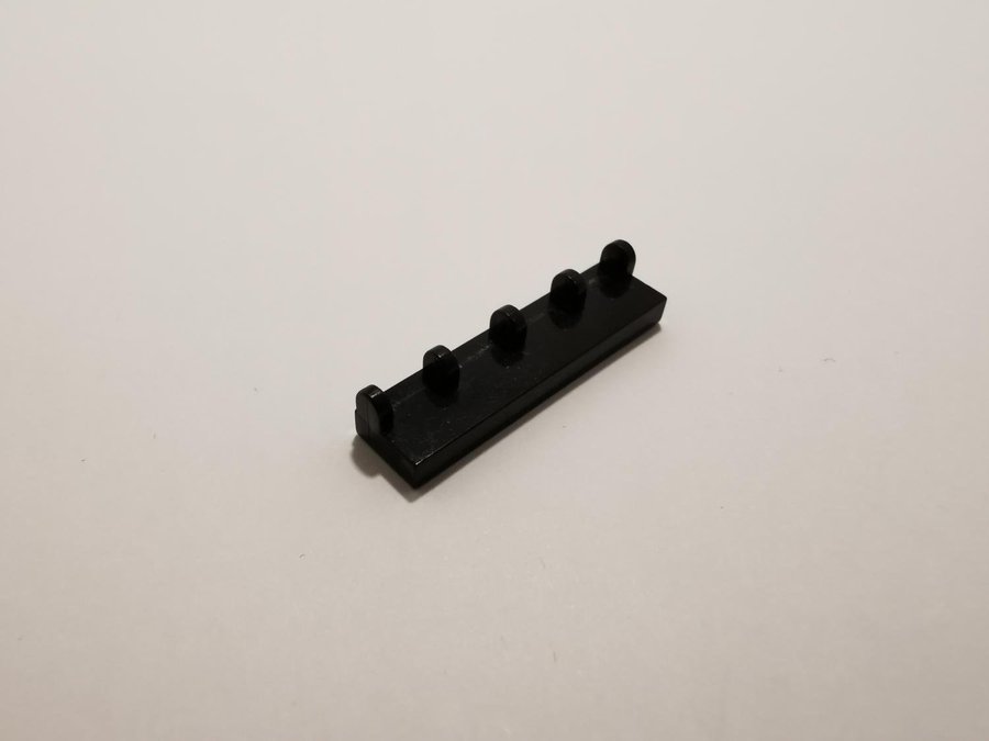 Lego - hinge - ledad - fäste - del till lucka tak - 1x4 - part 4625 - svart