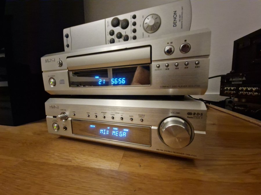 Denon DCD-F101 CD-spelare och DRA-F101 Receiver