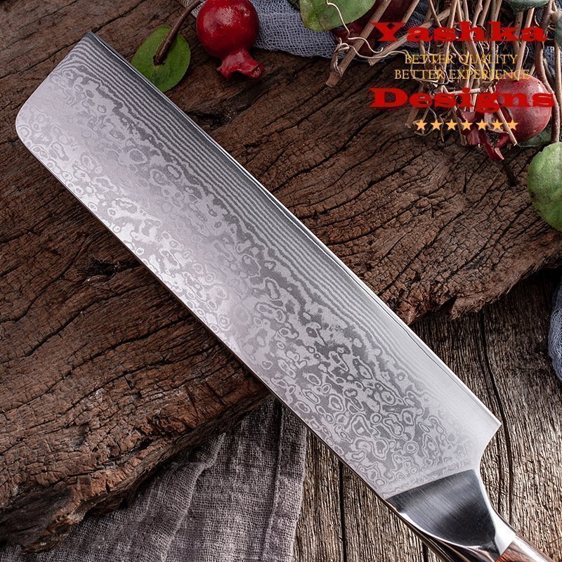 Japanese Nakiri Knife Chef Vegetables Tool Home Kitchen Cutlery Slicing Cookware