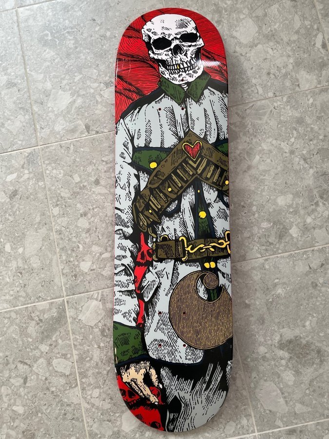 Carhartt Wip x French End Of Days Skateboard Deck Multi/Red 8.25