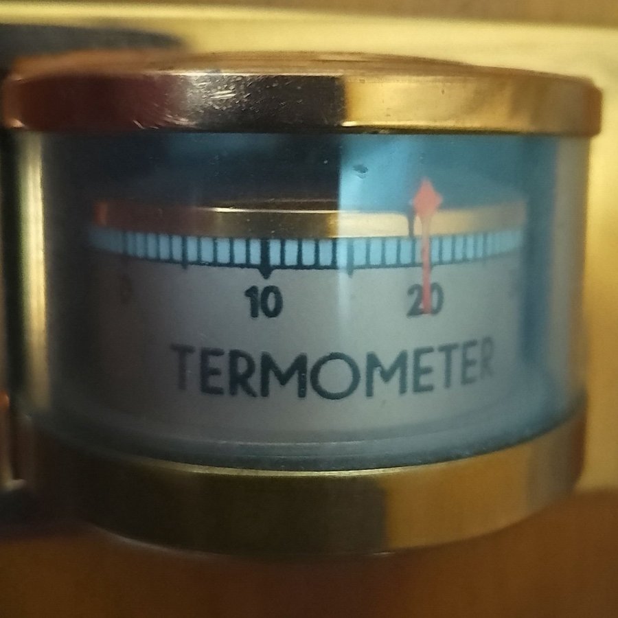 Väder Barometer, Genia, Import+Termometer