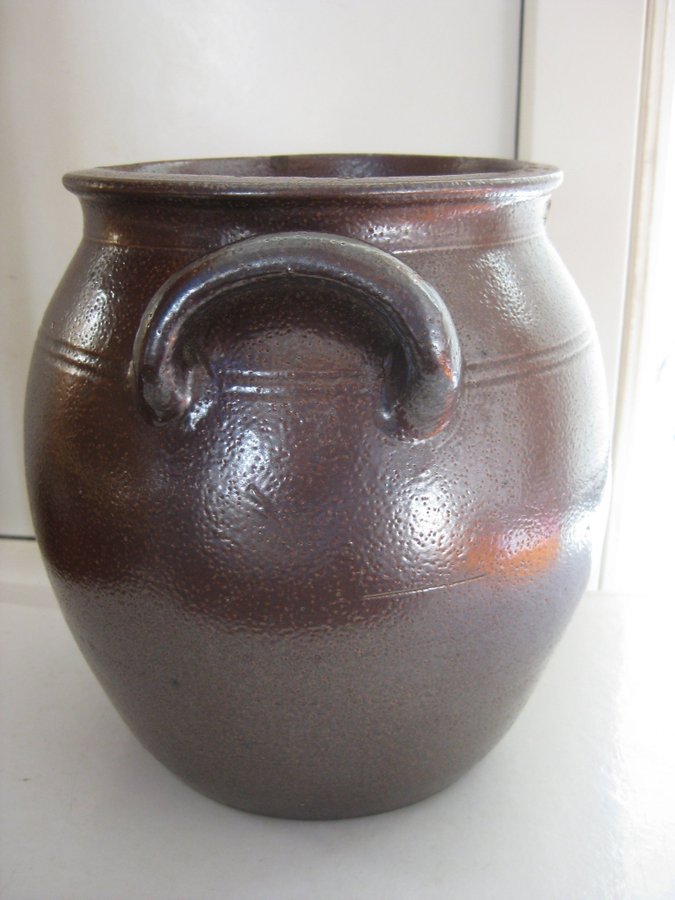 Höganäs Keramik Stengods Kruka burk Stoneware Sweden 3 Liter