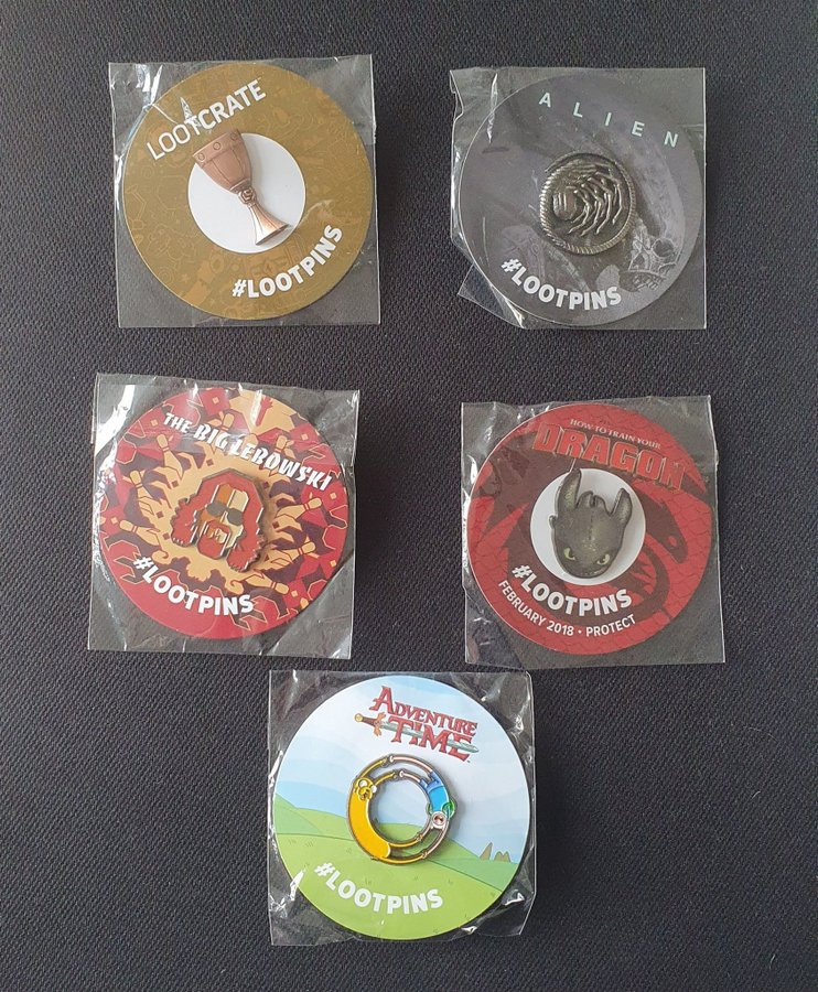 5 Loot Crate Pins