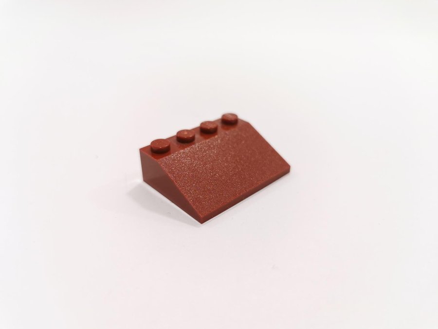 Lego - slope - bas - 3x4 33 - part 3297 - vinröd