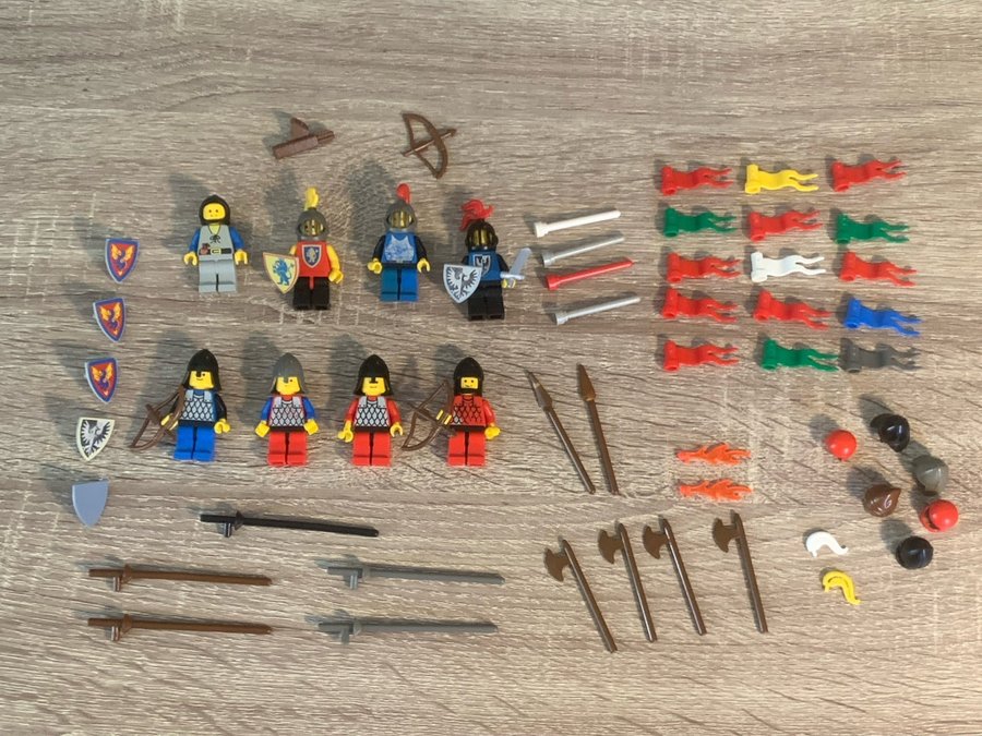 Vintage LEGO CASTLE Minifigurer  Tillbehör