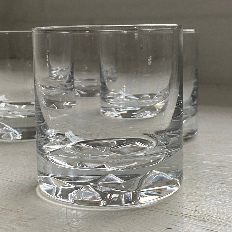 4 st Glas whiskey? Wirkkala Iittala Finland Icebreaker