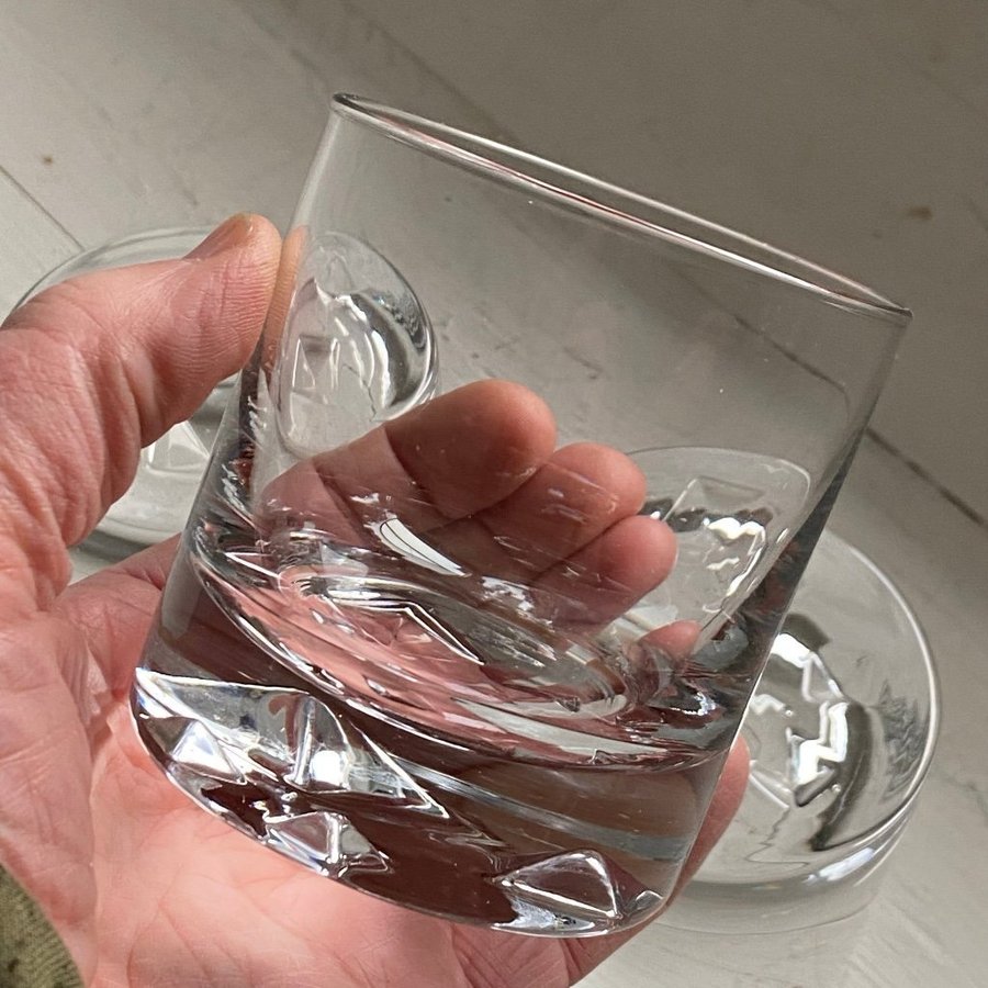 4 st Glas whiskey? Wirkkala Iittala Finland Icebreaker