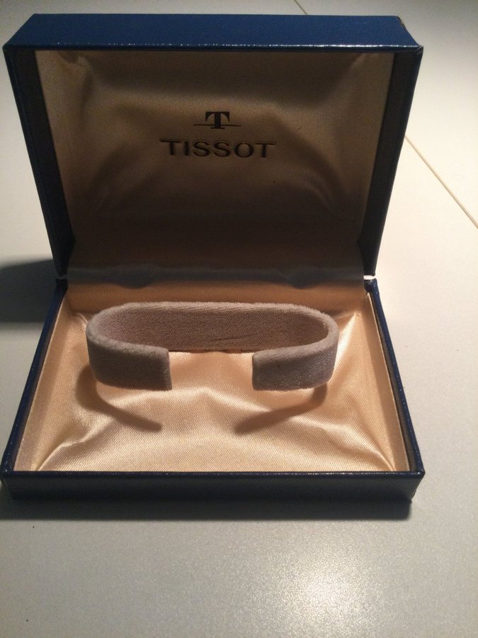 Vintage Rare box Ask etui fodral Tissot till armbandsur från nedlagd butik Fynd