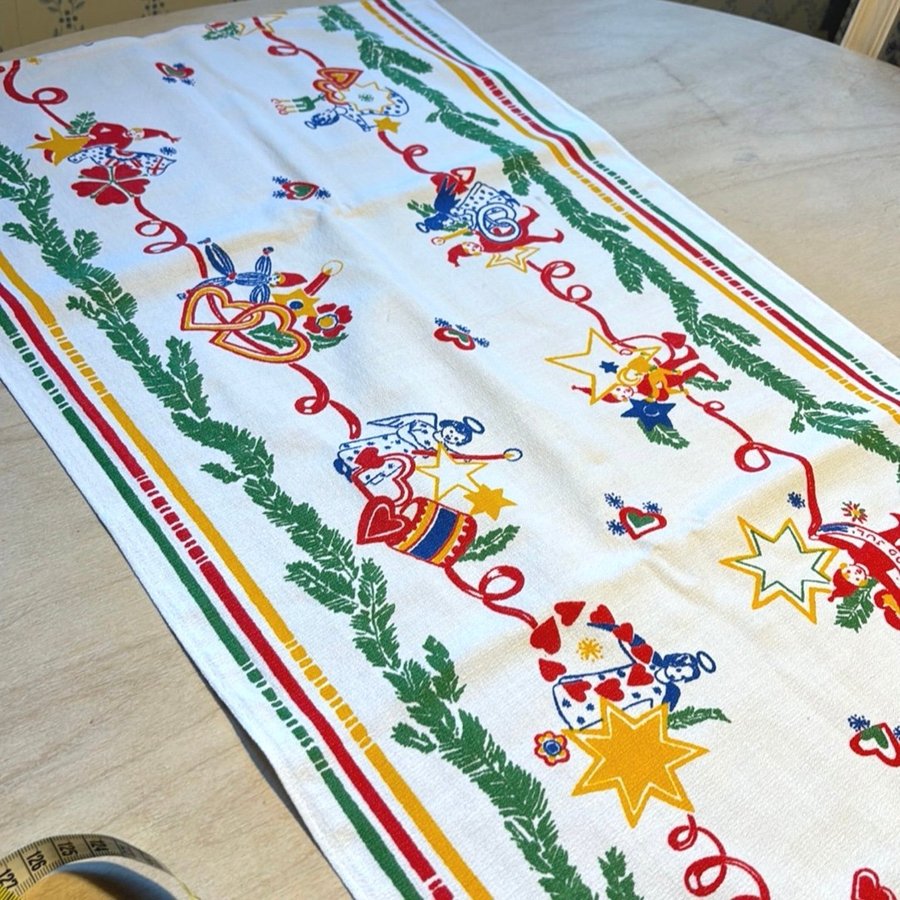 Jul advent textil tryck  retro