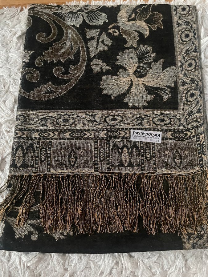 NY! Pashmina sjal, halsduk, blommig