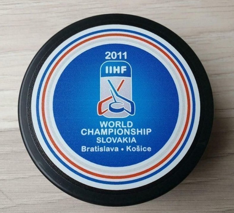 Eishockey Puck WM 2011, made in Tschechien, Rubena