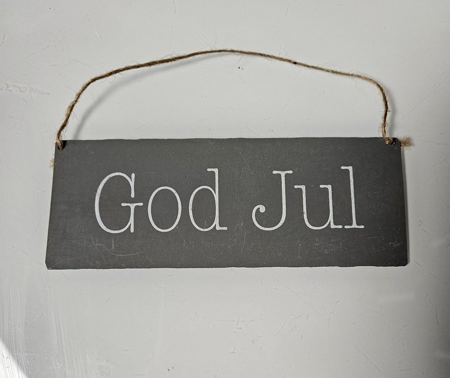 Julskylt "God Jul" julpynt