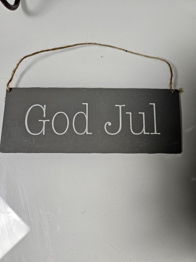 Julskylt "God Jul" julpynt