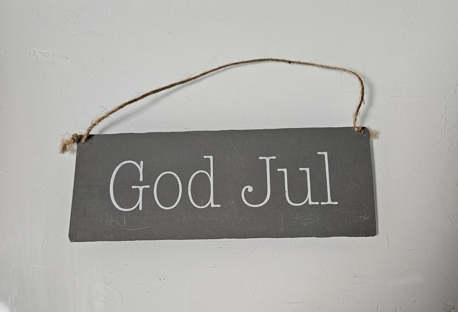 Julskylt "God Jul" julpynt