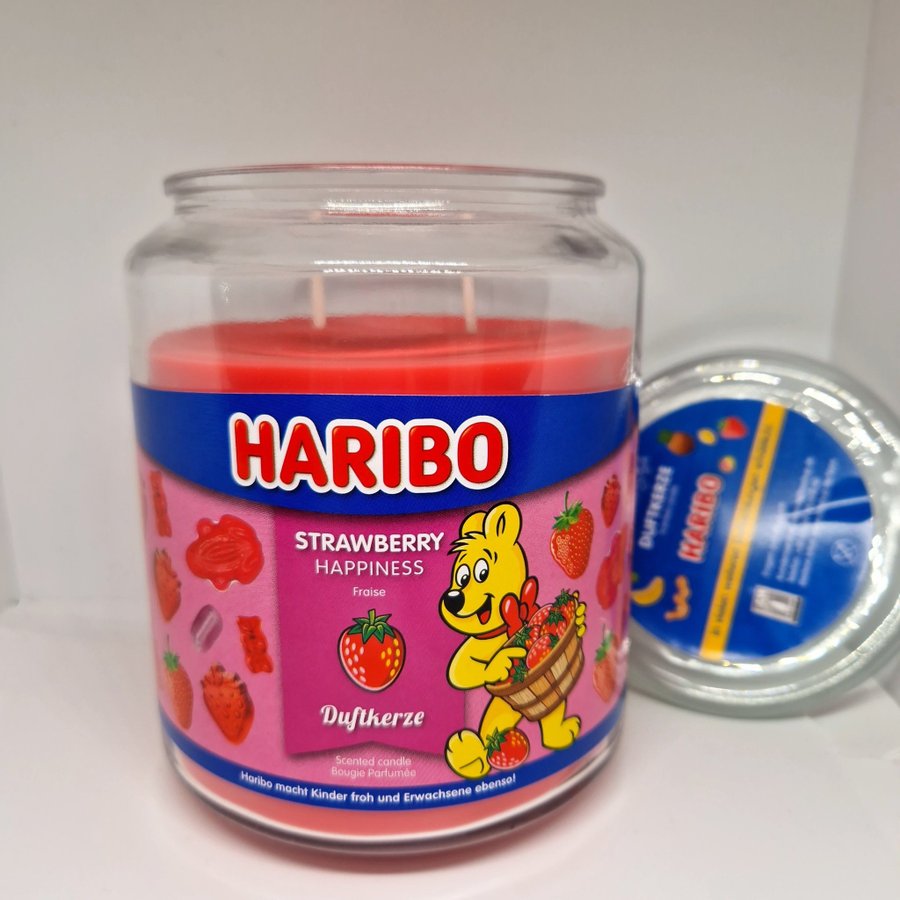 Haribo - Strawberry (STORT ljus) 510gram