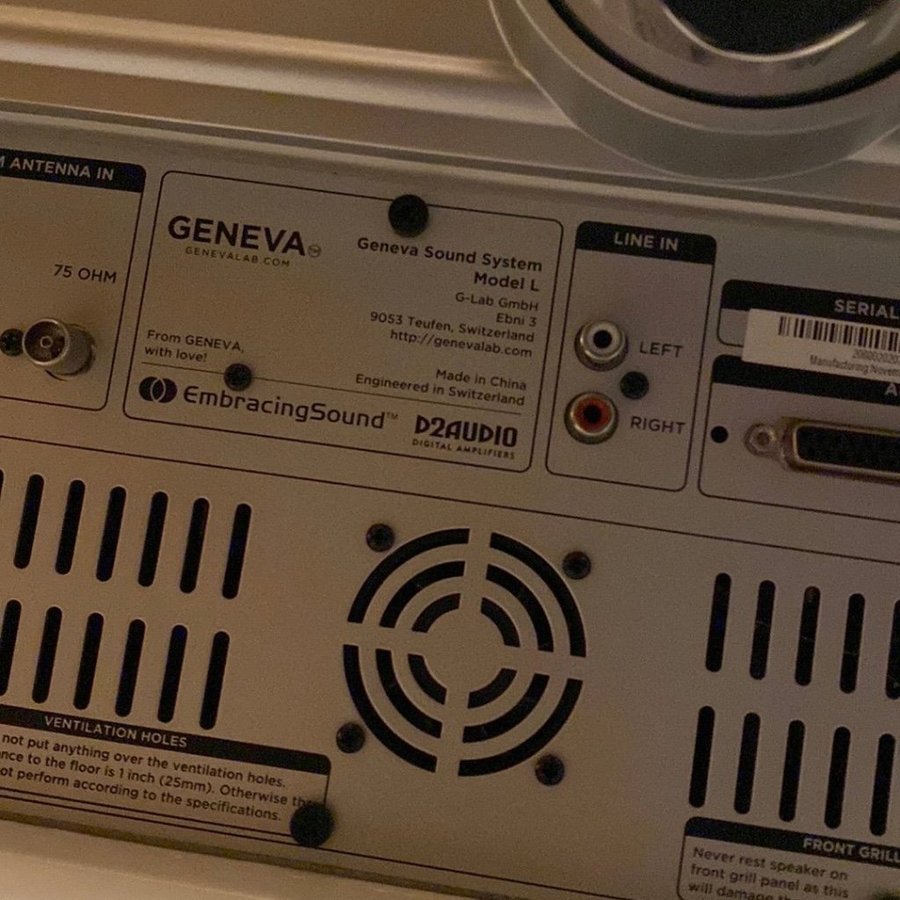 Geneva Sound System Model L