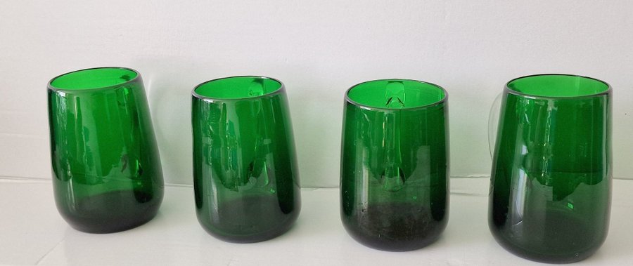 4 st glasmuggar ölglas ölmuggar öl Finland 60 talet retro vintage