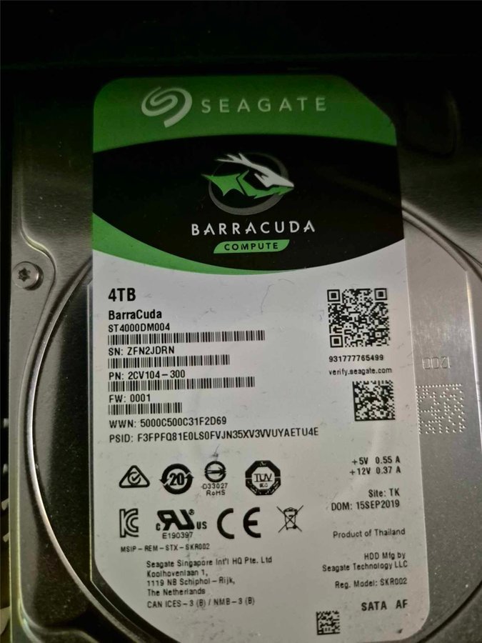 Seagate BarraCuda 4TB