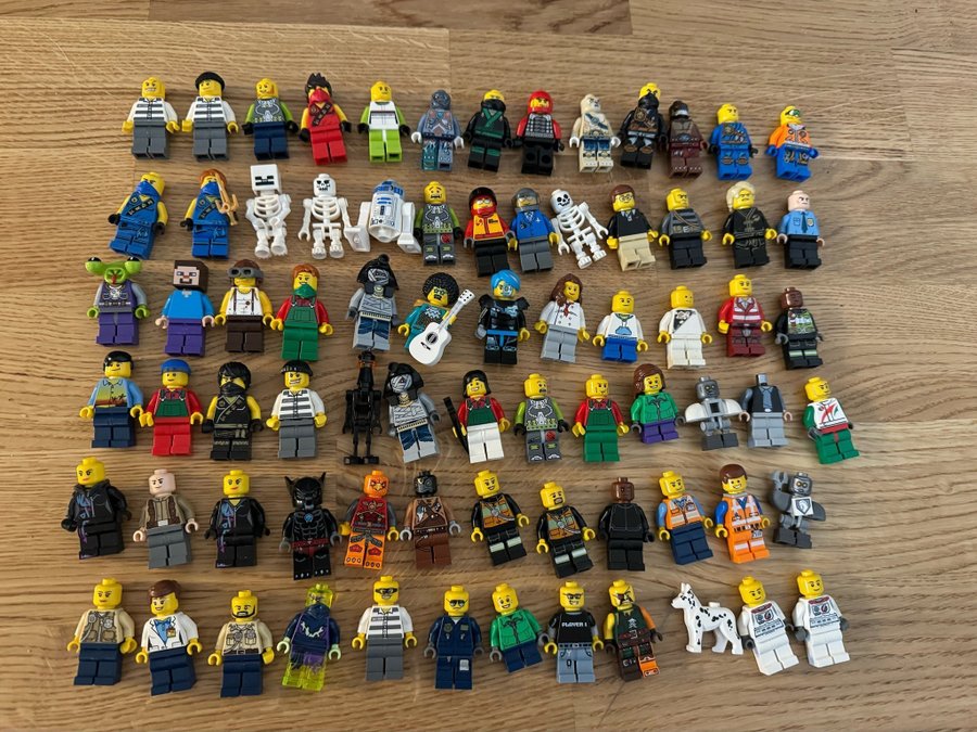 Lego Minifigure collection x 76 star wars, marvel, city, cmf etc