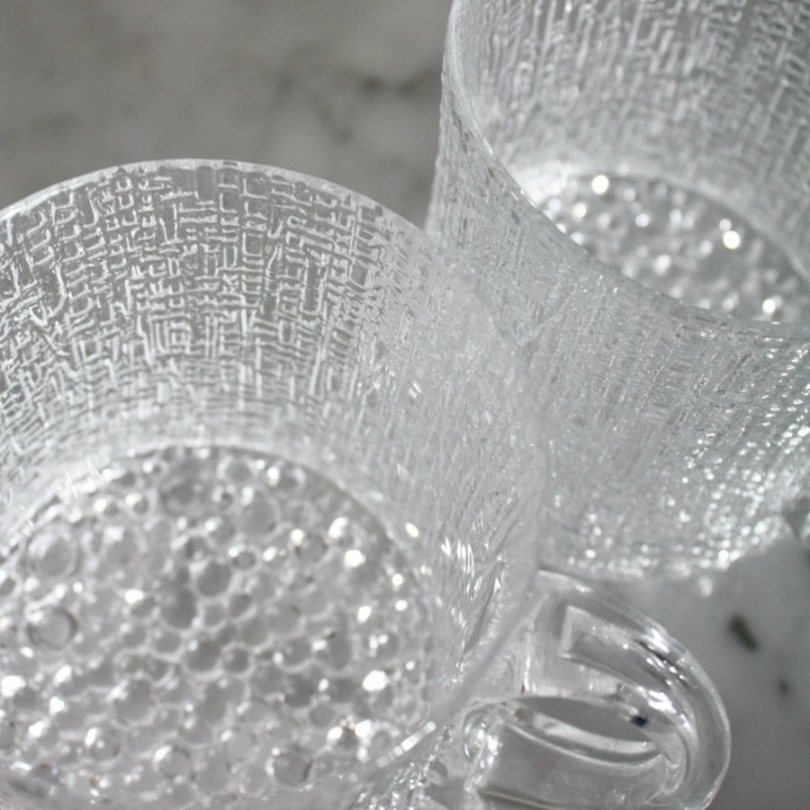 TAPIO WIRKKALA, ölmuggar, ÖLSEJDLAR ÖLGLAS 2 st, "Ultima Thule", Iittala