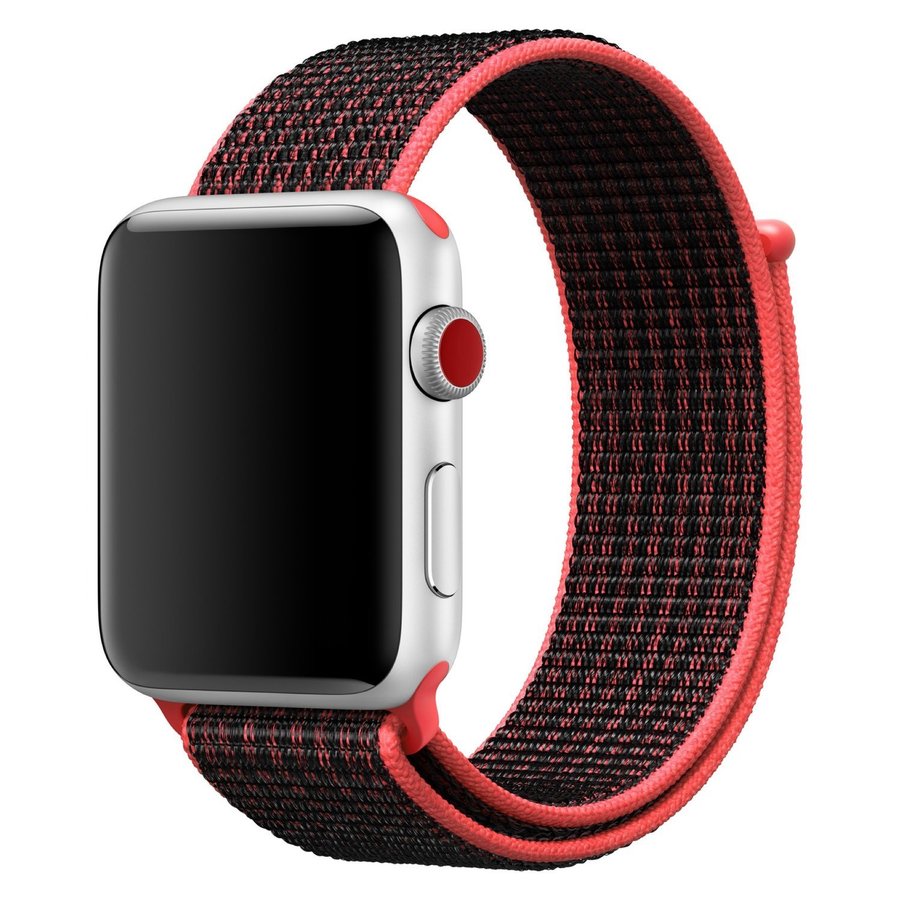 Sport Loop 44/45/46/49mm Apple Watch Armband - CRIMSON BLACK