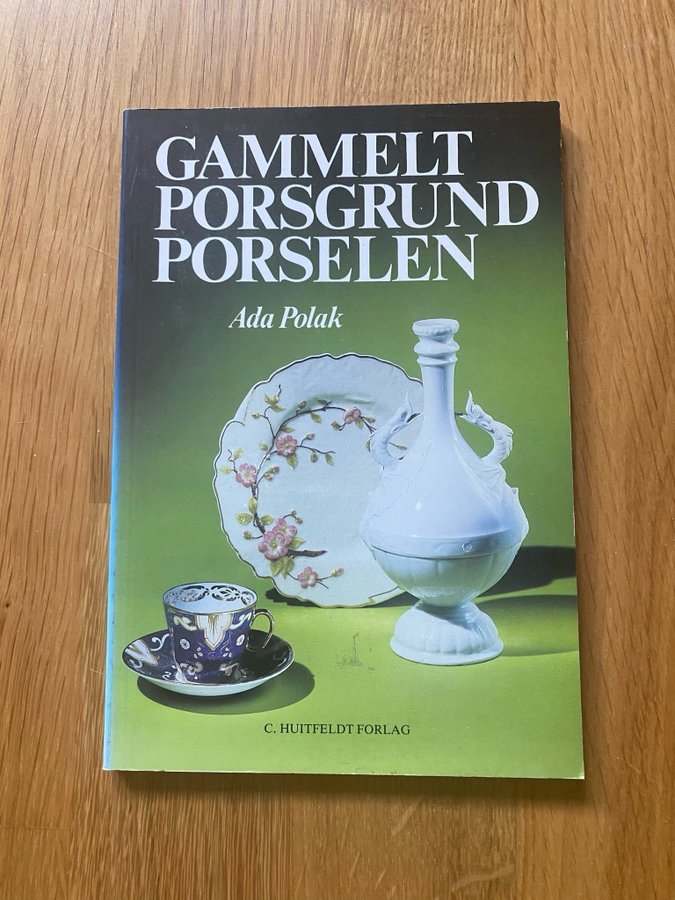 Gammelt Porsgrund Porselen - Ada Polak (1985) Bok Kaffekopp, tallrikar....