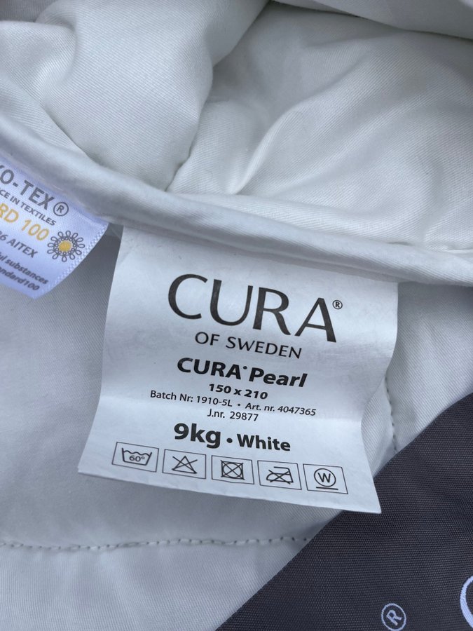 CURA of Sweden TYNGDTÄCKE 9 kg PEARL CLASSIC 150 x 210 cm NYSKICK!