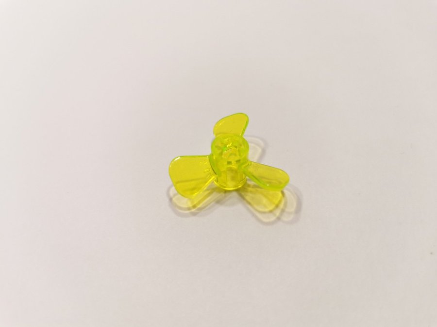 Lego - propeller - 3 blad - part 6041 - trans neon green