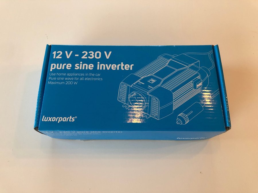 Luxorparts Växelriktare med ren sinusvåg 200 W // 12 V => 230 V