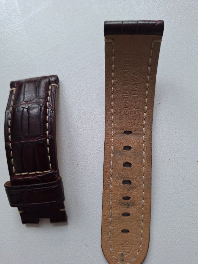 Panerai Dark Brown Alligator Strap 24/22