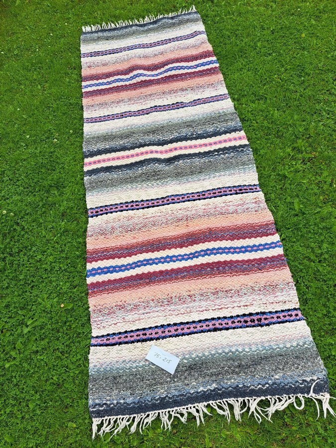 Handvävd matta 75 x 210 cm