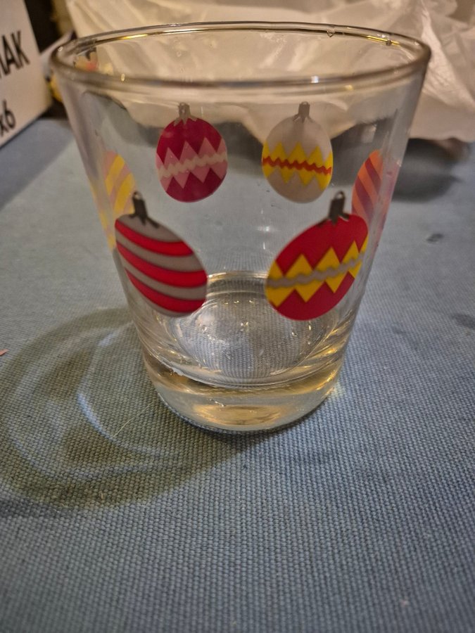 Retro IKEA glas med julmotiv