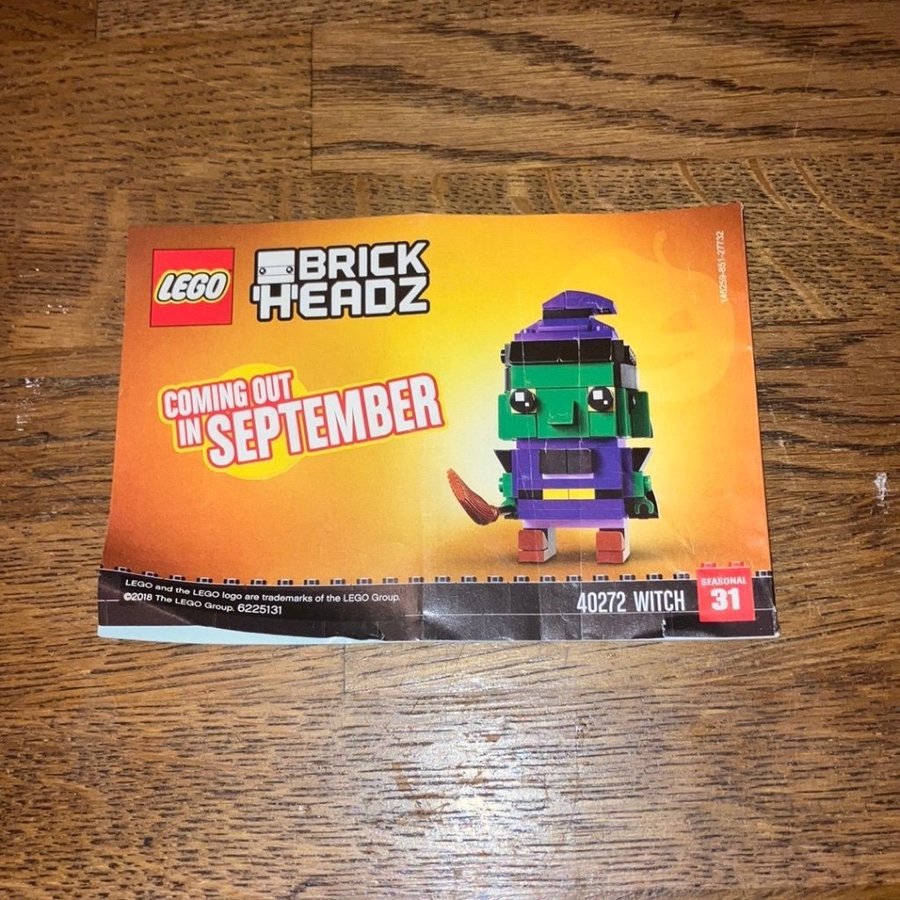 LEGO BrickHeadz 40271 Kanin -endast Byggmanualer