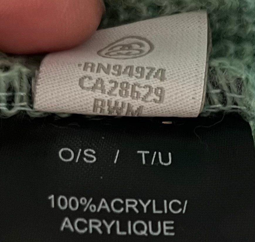 Stüssy grön beanie storlek O/S