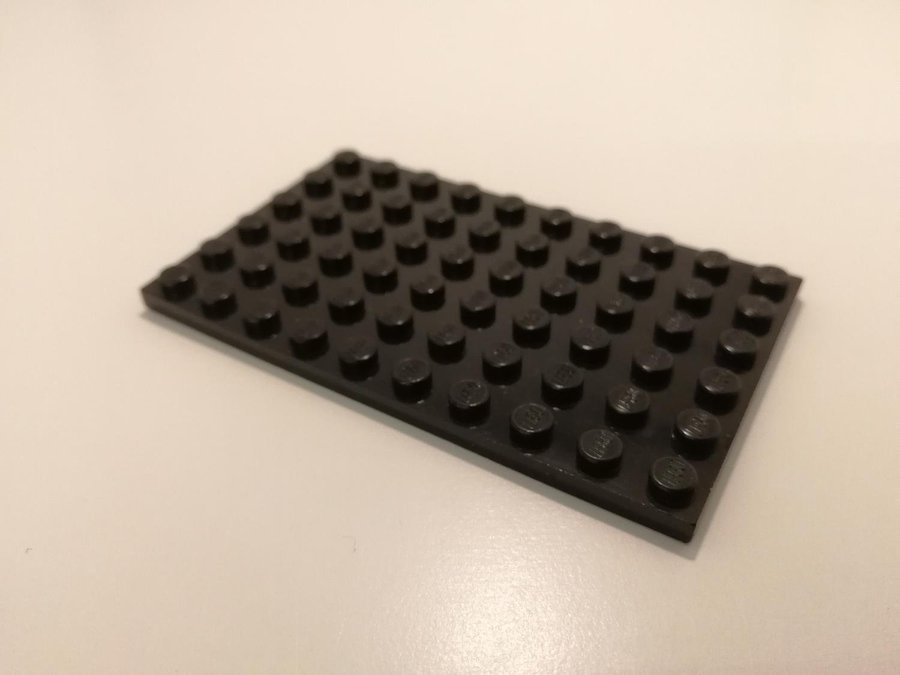 Lego - platta - plate - 6x10 - part 3033 - svart