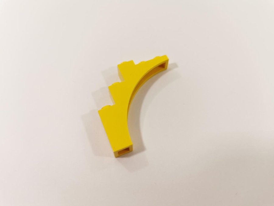 Lego - båge - arch - halvbåge -1x5x4 - part 2339 - gul