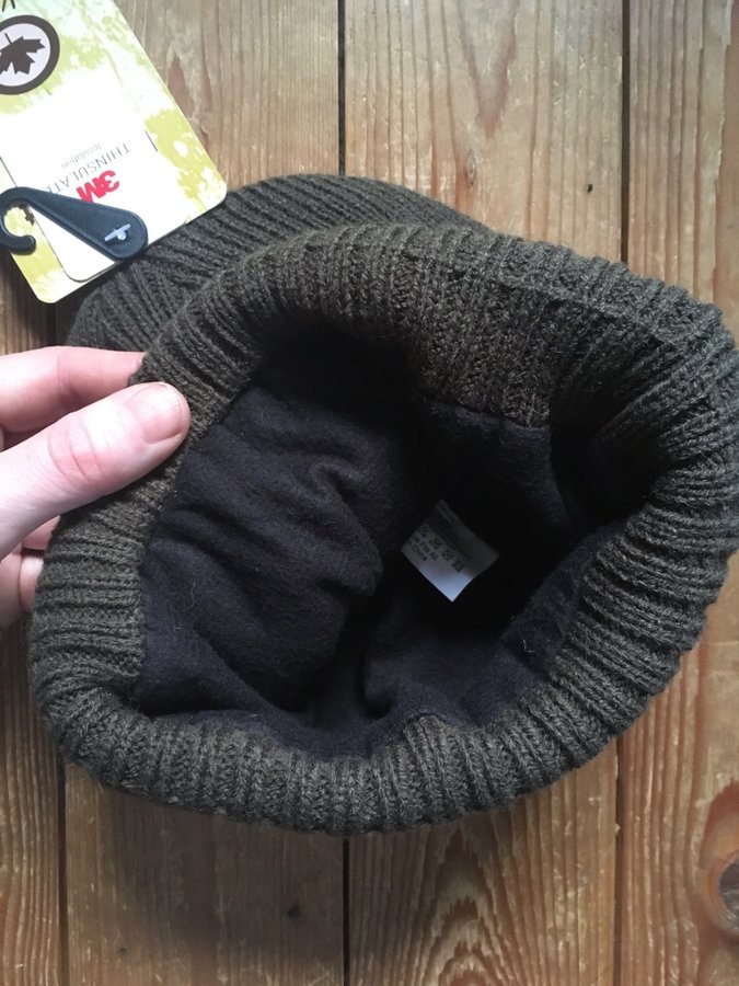 Mackenzie Knitting hat stickad mössa khaki grön thinsulate ny med lapp