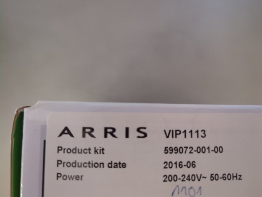 Arris 1113 VIP1113 TV-Box Tele2/Comhem i bra skick komplett!